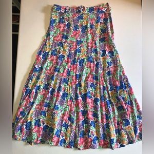 Faithful the Brand Floral Flowy Skirt Small